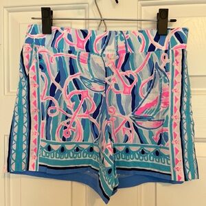 Lilly Pulitzer 5” Neilah Shorts, Skim Reel Nauti, Size XS